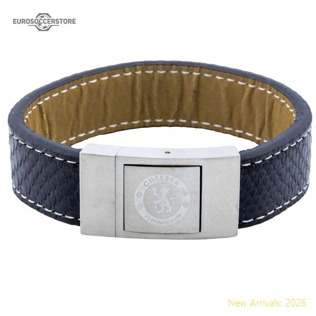 Authentic Chelsea Fc Stitched Leather Bracelet - Premium Quality