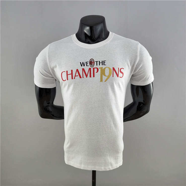 21-22 AC Milan Champion White T-Shirt - Official Replica 6707