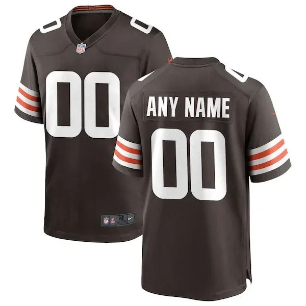 None Game NFL Jersey - Brown | Elite Football Apparel | NFL Football
