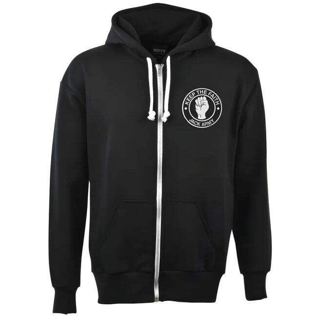 Classic Swansea City Jack Army Zipped Hoodie - Black for Game Day