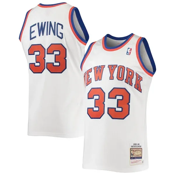 Patrick Ewing NYK Premium-Quality Team Jersey - White - Fan Favorite