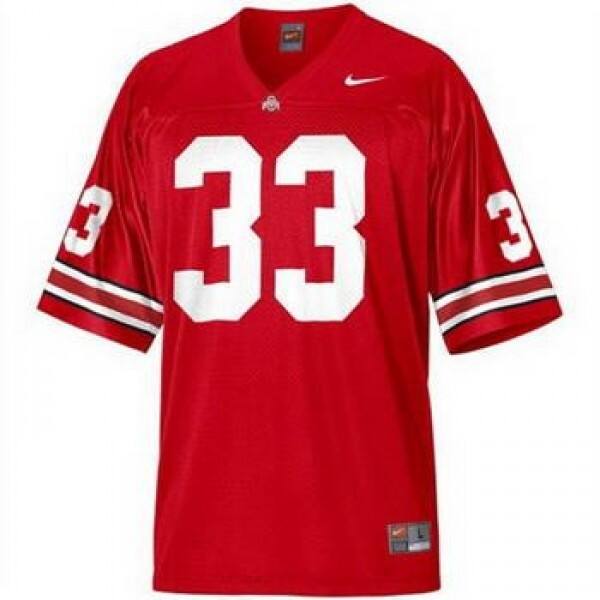 Youth Ohio State Buckeyes #33 Pete Johnson Youth(kids) Red V8c Jersey
