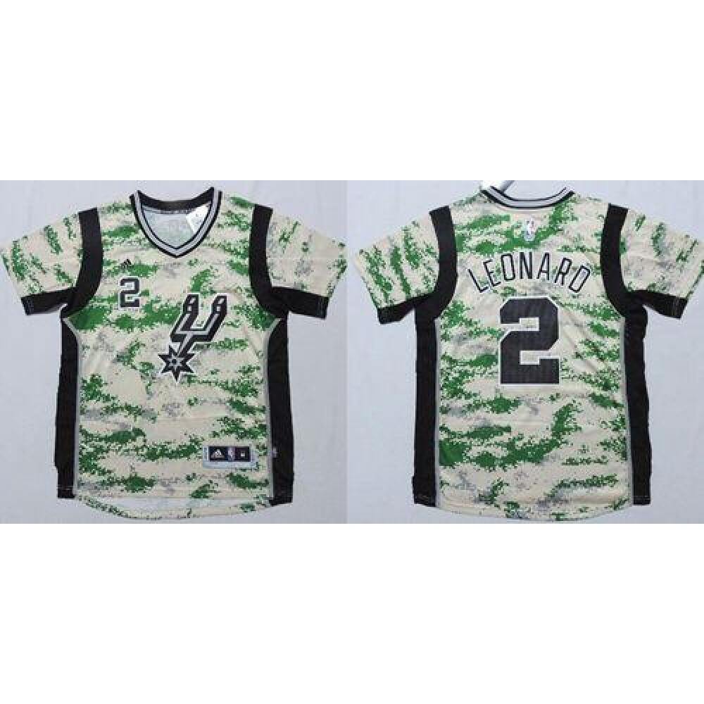 Spurs #2 Kawhi Leonard Camo Pride Stitched NBA Jersey