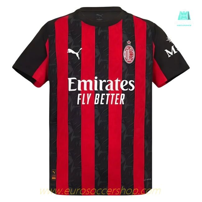 2025-2026 AC Milan Authentic Home Shirt