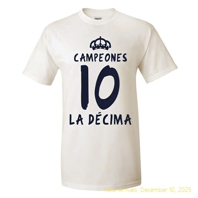 RM Real Madrid La Decima T-Premium Shirt (White) - Value for Money