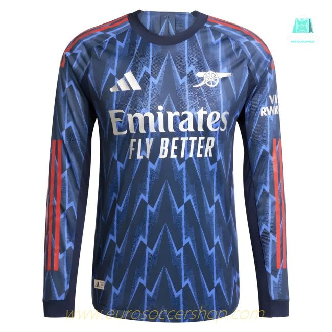 2025-2026 Arsenal Authentic Long Sleeve Away Shirt