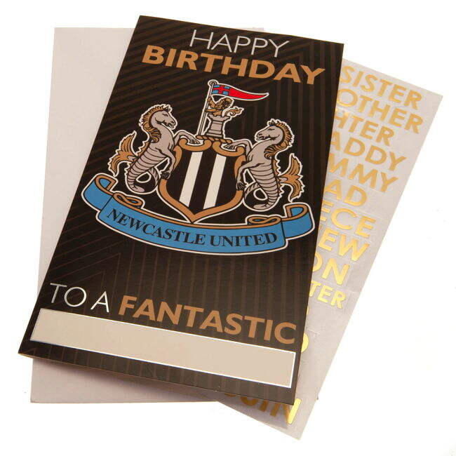 Women's Newcastle United FC Personalised Birthday Card