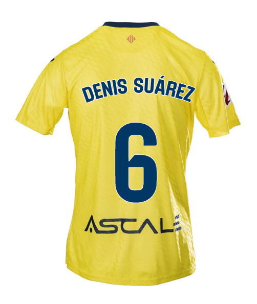 DENIS SUÁREZ's Villarreal Home Jersey No. 6 for the 25-26 season