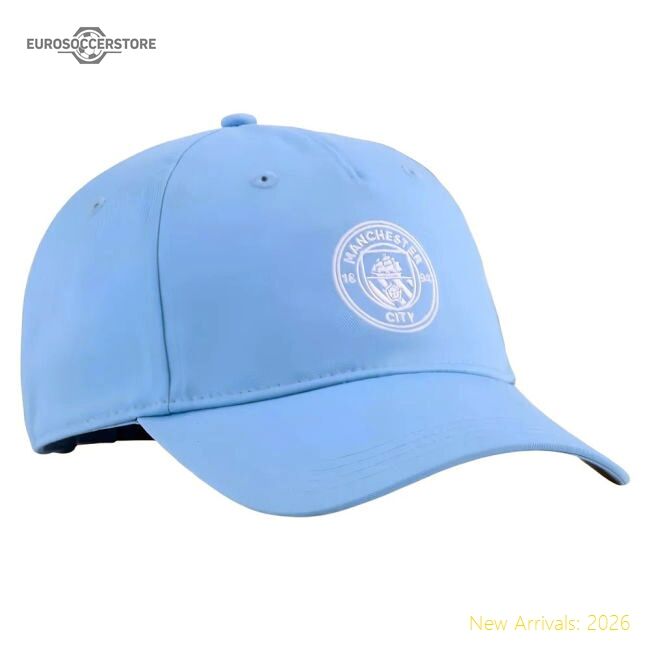 Premium 2025-2026 Manchester City Essentials Cap - Light Blue