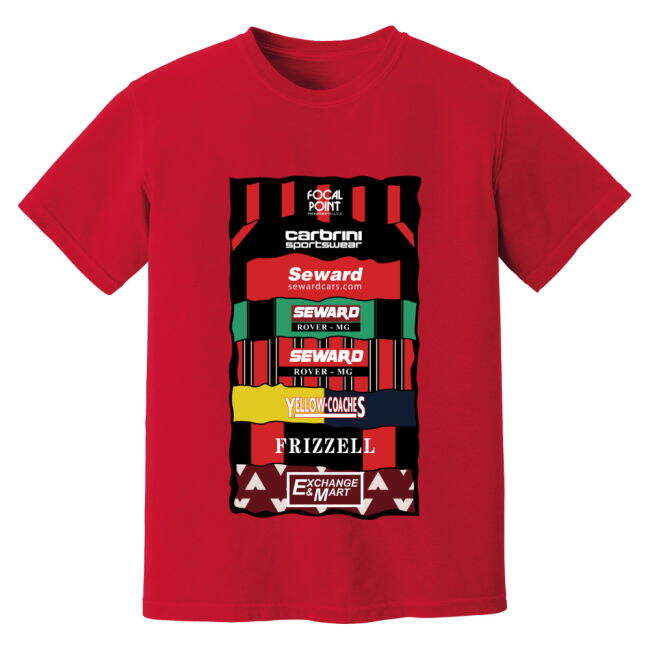 Bournemouth Sponsor History official style T-Shirt (Adult