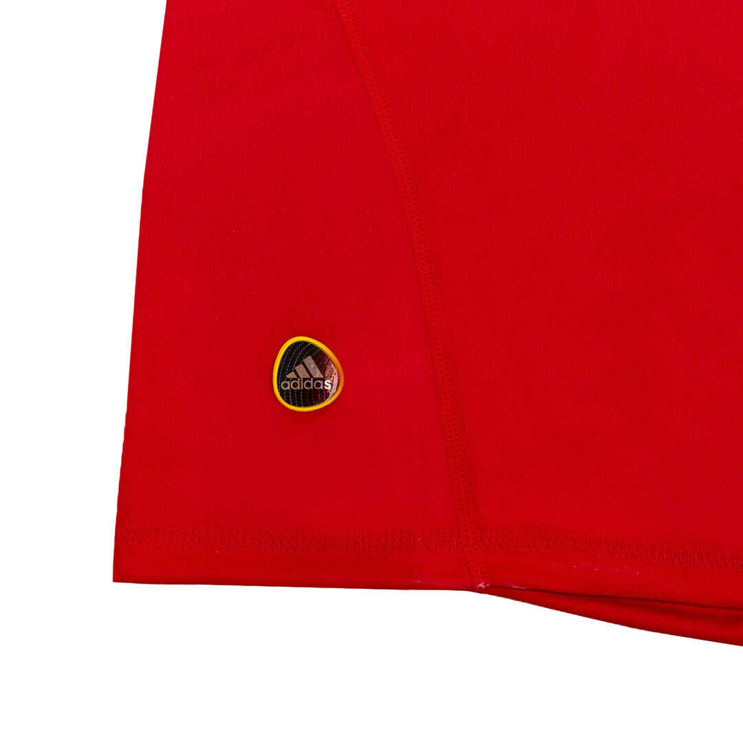 Retro SILVA #21 2010 Spain Home  Soccer Jersey Authentic Kit