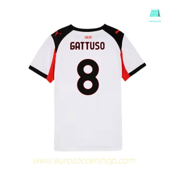2025-2026 AC Milan Away Shirt (Kids) (Gattuso 8)