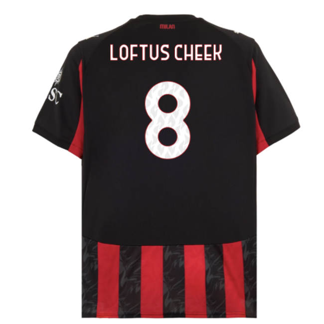 AC Milan 2025-2026 Home Shirt - (Adult