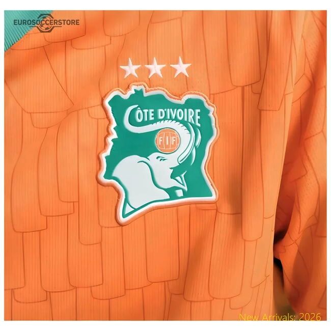 Ivory Coast 20242025 Home Durable Jersey 7years Aeroready