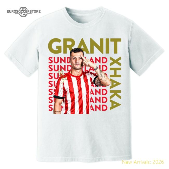 Official Granit Xhaka Sunderland New Signing T-shirt (white)