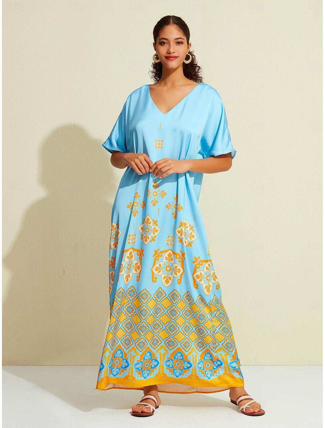 Satin Boho Double Slit Crew Neck Sleeveless Tank Top