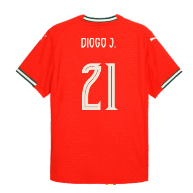 Official 2025-2026 Portugal Home Jersey (diogo J. 21