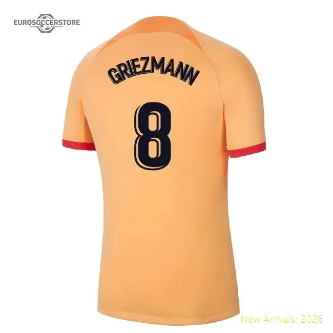 Professional-Grade 2022-2023 Atletico Madrid Third Shirt (Griezmann 8)