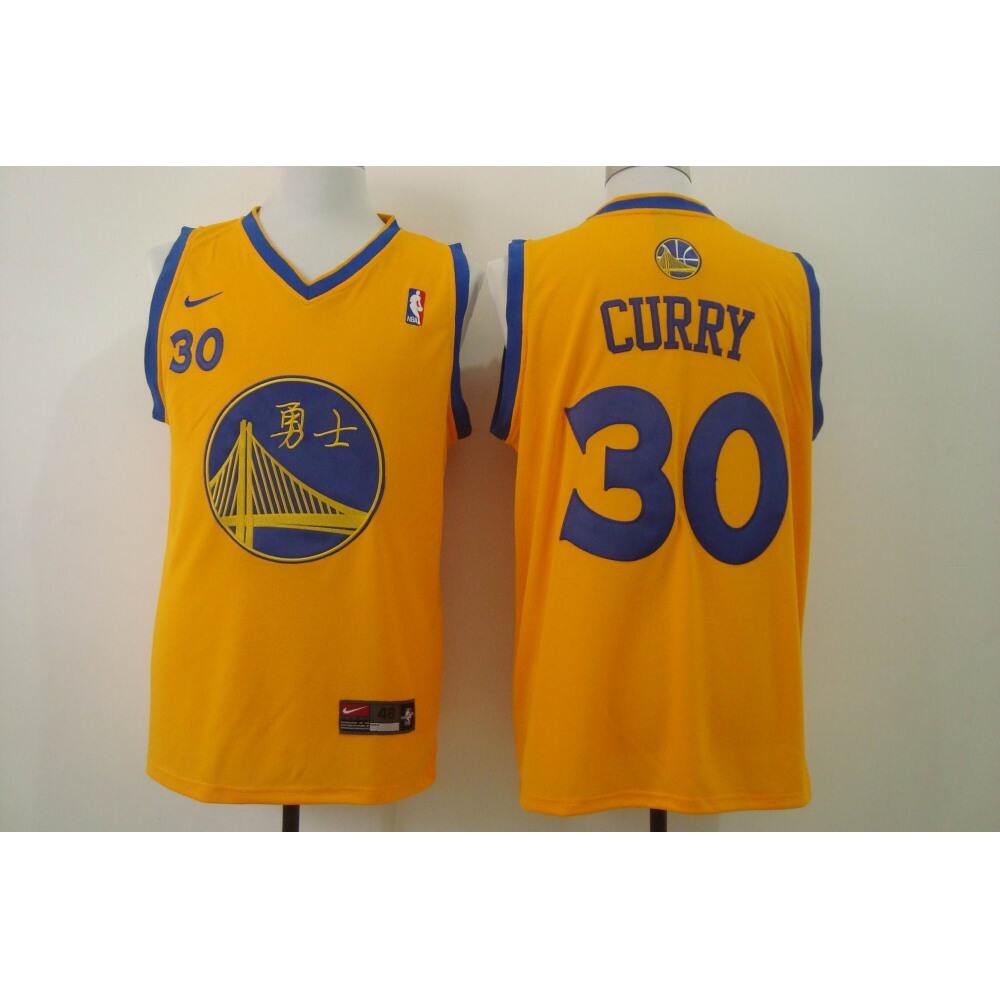 Limited Edition Jersey Golden State Warriors Stephen Curry30 Yellow -