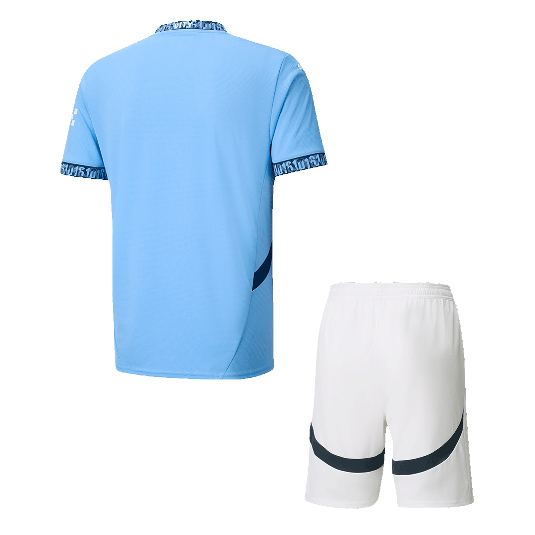 Manchester City Home Soccer Jersey Kit(Jersey+Shorts) 2024/25Authentic