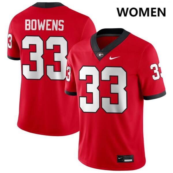Women Top Program #33 Chauncey Bowens Red Authentic Jersey