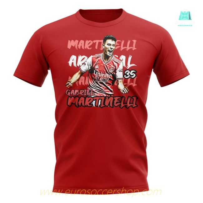 Gabriel Martinelli Graphic Player Tee (Red)