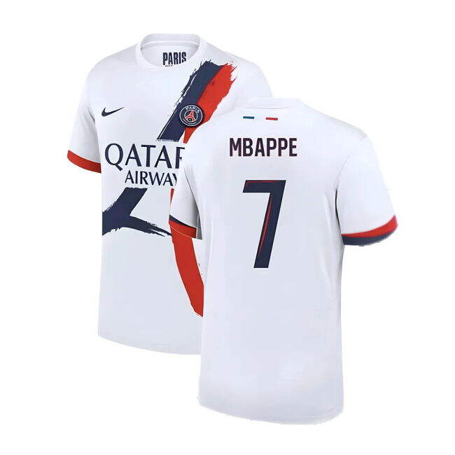 2024-2025 PSG Away Football Shirt (Mbappe 7) | Official | Great Deal