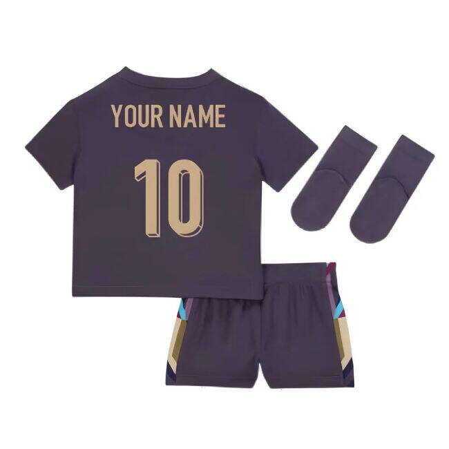 Minimalist 2024-2025 England Away Baby Kit (Your Name) Beautiful