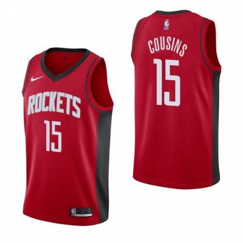 Houston Houston Rockets #15 DeMarcus Cousins Mens 2019-20 Icon Edition Red Stitched Youth NBA Jersey Youth