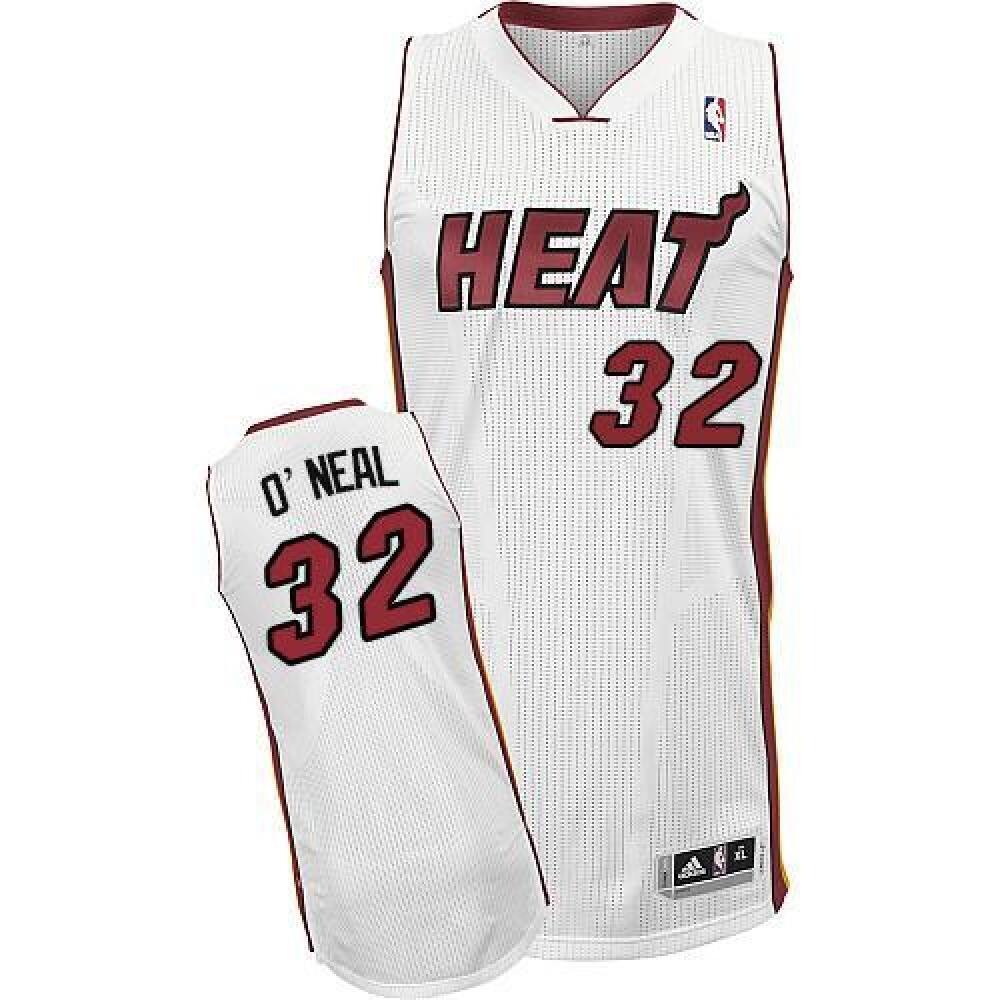 Limited Edition Men's Miami Heat #32 Shaquille White Basketball Jersey
