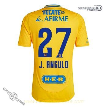 J. ANGULO's Number 27 Home Jersey for Tigres UANL in the 24-25 Season