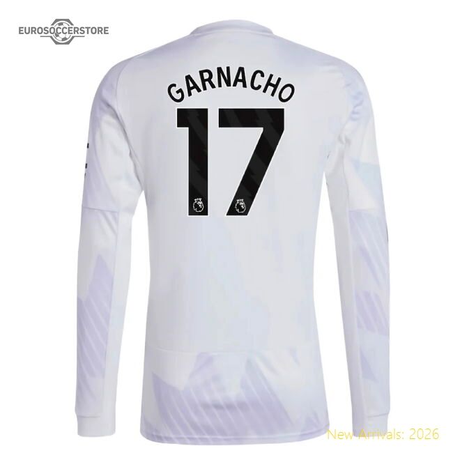 Premium 2025-2026 Man Utd Long Sleeve Away Shirt (garnacho 17)