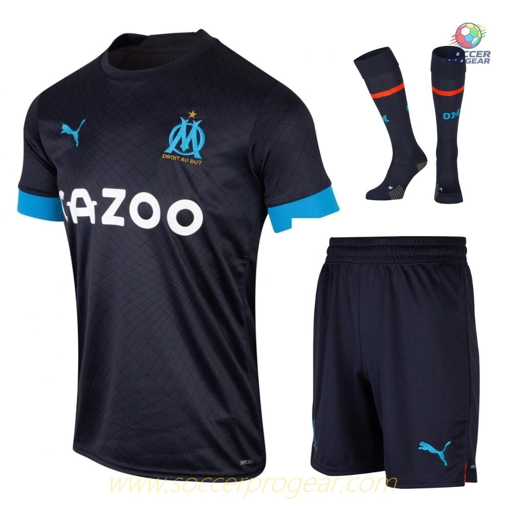 2022 2023 OM French Ligue 1 AID CHILDREN'S JERSEY