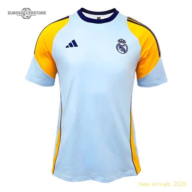 2024-2025 Real Madrid Training Tee (glow Blue) - Affordable