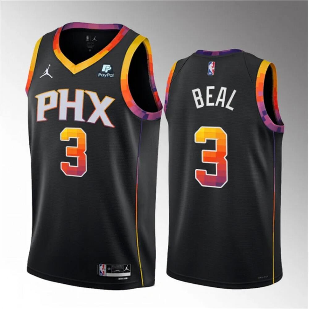 Fan Favorite Game-Ready Men's Suns #3 Bradley Black Basketball Jersey