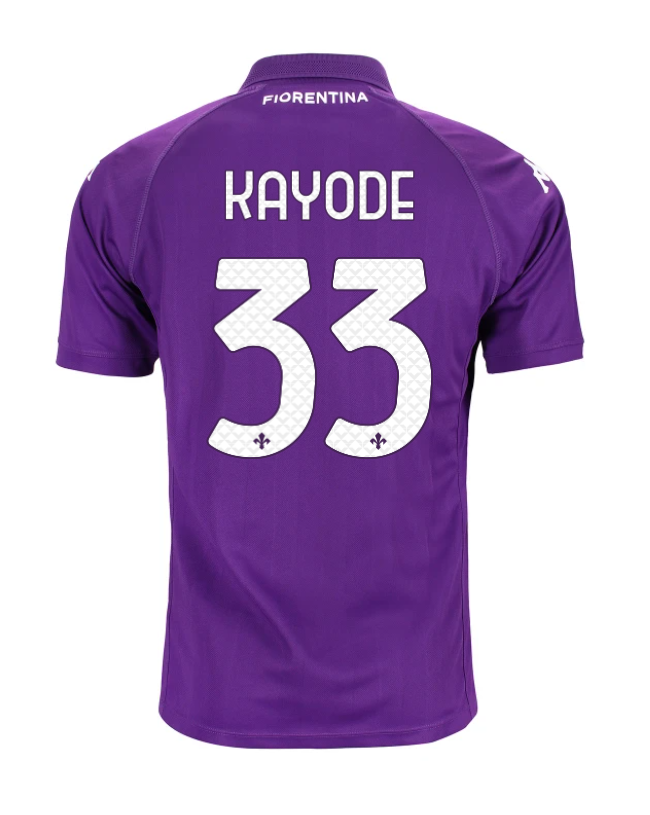 Fiorentina Home Jersey 24-25 with KAYODE 33