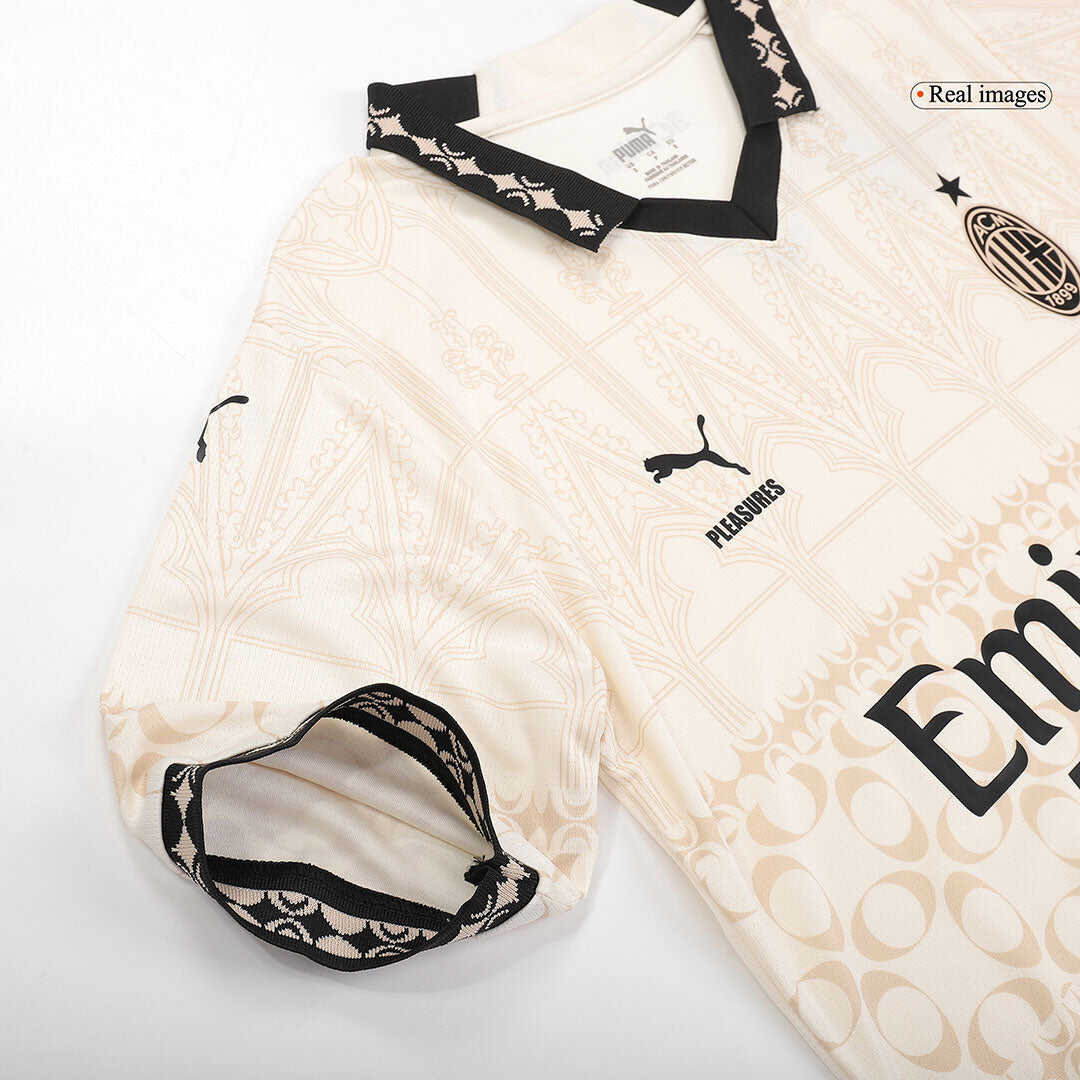 AC Milan X Pleasures Fouth Away  Soccer Jersey 2023/24 Authentic Kit