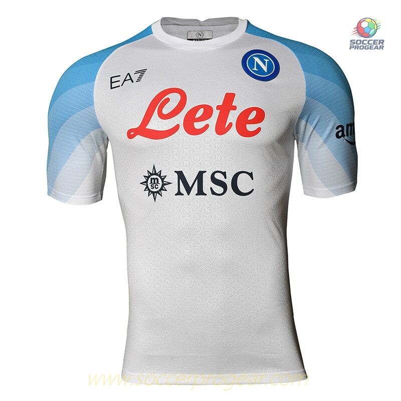 NAPLES EA7 AWAY KIDS KIT JERSEY 2022 2023