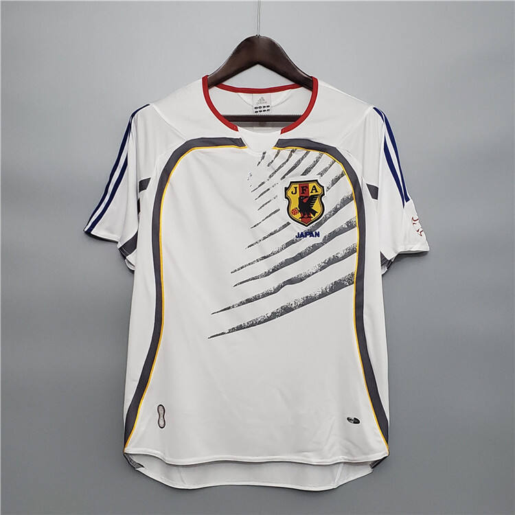 Japan 2006 Away White Retro Soccer Jersey Football Shirt - Official