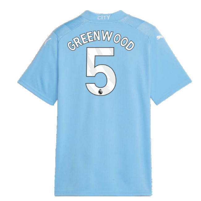 2023-20 Man City Authentic Home Football Shirt Greenwood 5 M S Kids