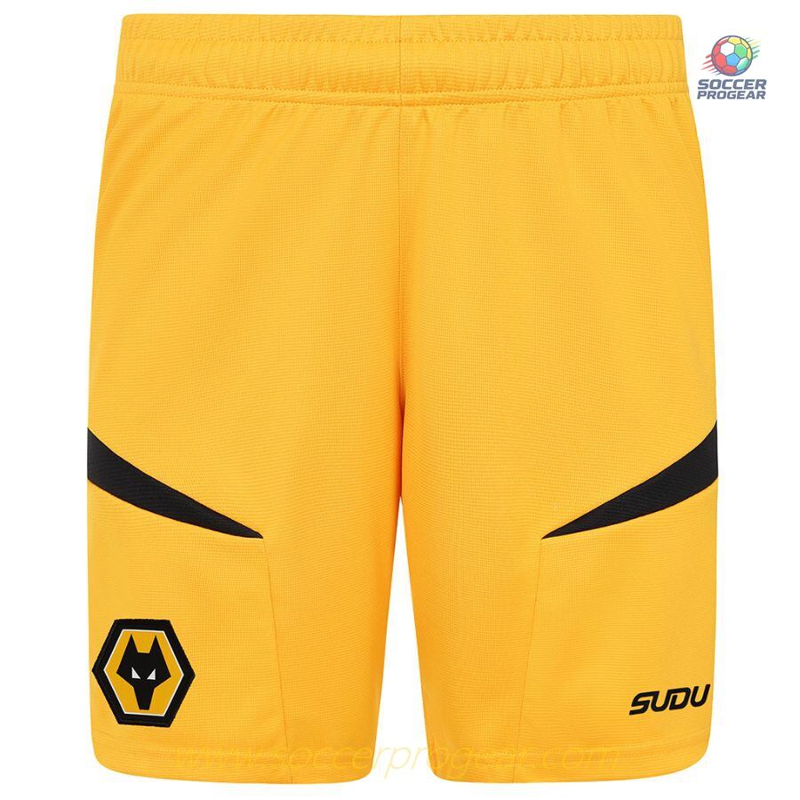 Wolverhampton Home Shorts 2024-2025 Season Gold