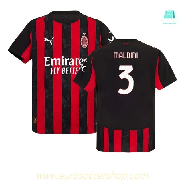 2025-2026 AC Milan Authentic Home Shirt (Maldini 3)
