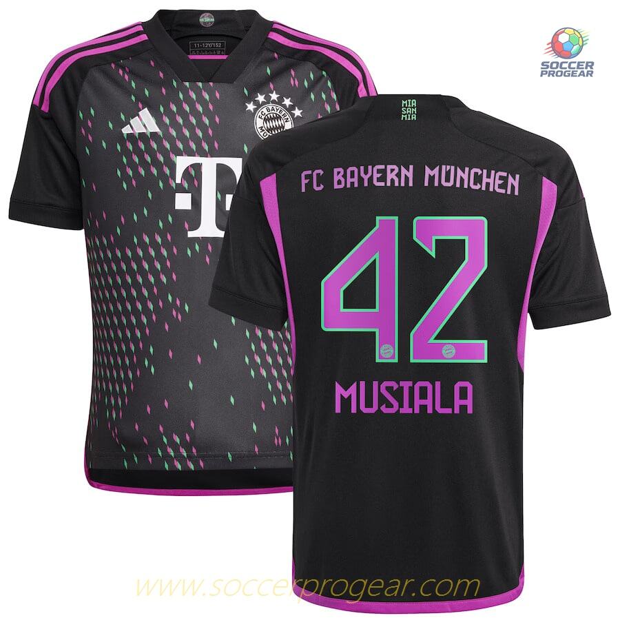 Bayern Munich Away Soccer Jersey 2023 2024 Musiala