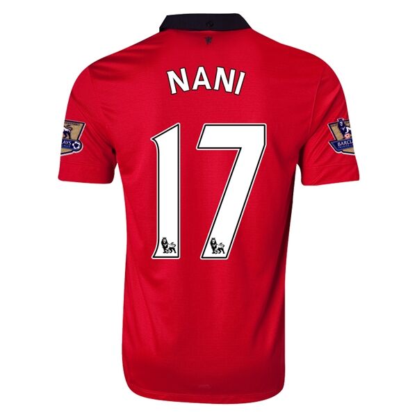 13-14 Manchester United 17 NANI Home Jersey Shirt - Official Replica