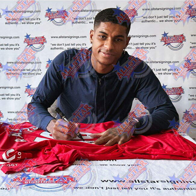 Manchester United FC Bruno Fernandes & Rashford Signed Jerseys (Dua...