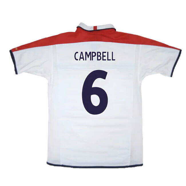 Minimalist England 2003-05 Home Shirt ((Very Good) L) (Campbell 6) From China