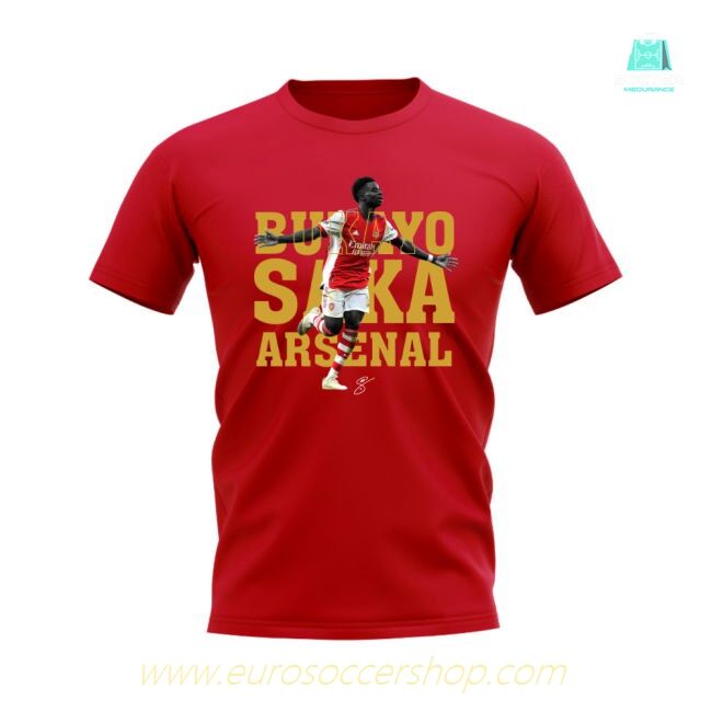 Bukayo Saka Arsenal Player Tee (Red)