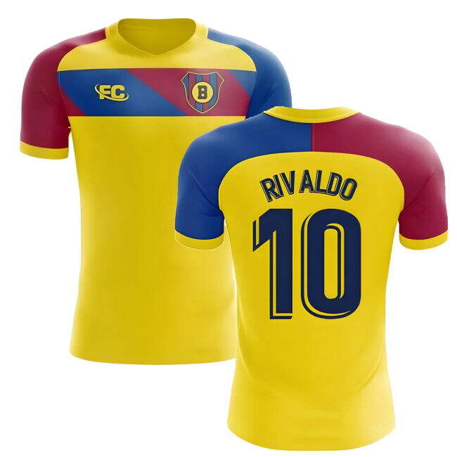 2018-2019 Barcelona Fans Culture Away Concept Shirt (Rivaldo 10) - ...