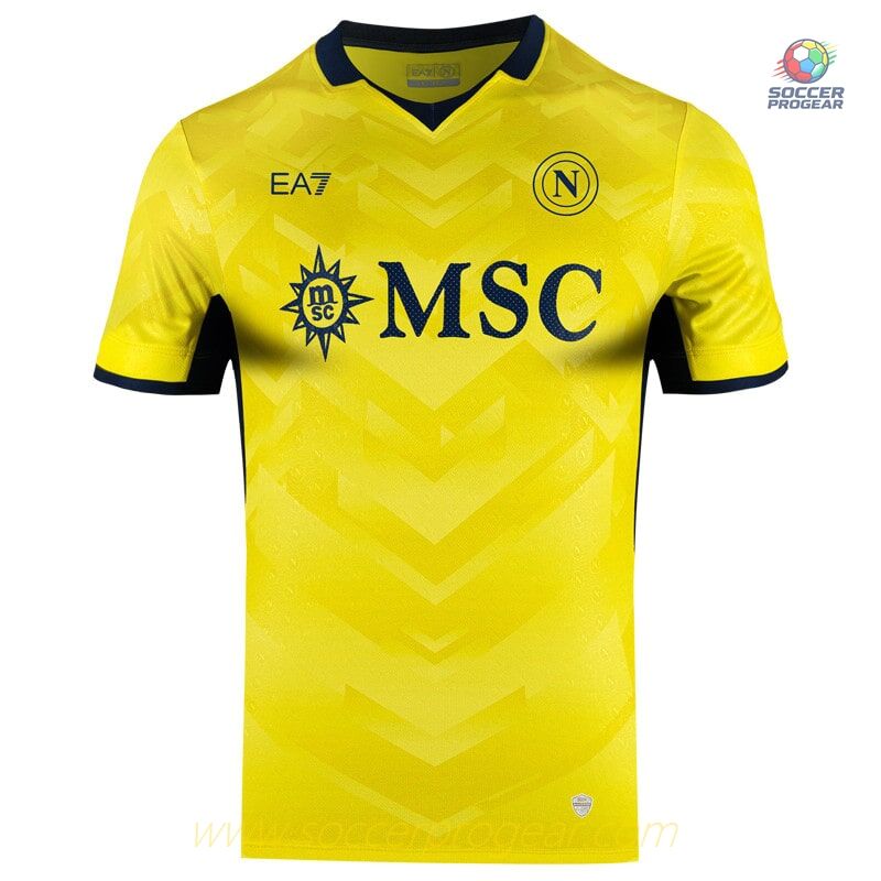 Napoli Team Jersey 2024-2025 Season Goalkeeper Yellow