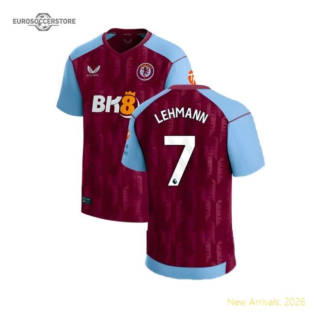 Official 2023-2024 Aston Villa Home Shirt (lehmann 7) - Premium